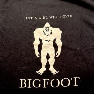 Bigfoot- Gildan Black Cotton T-Shirt-M